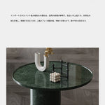 モダン大理石センターテーブル|ステンレスベース付き|リビングルームデザインに最適|ディスプレイや収納に便利 fmfd-5076