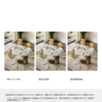 豪華な大理石テーブルセット - モダンデザインのダイニングテーブルとチェア6脚付き fmfd-5078