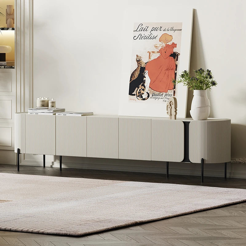 モダンデザインの多層板テレビ台 - スタイリッシュなリビングの必需品 fmfd-5079