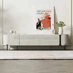 モダンデザインの多層板テレビ台 - スタイリッシュなリビングの必需品 fmfd-5079