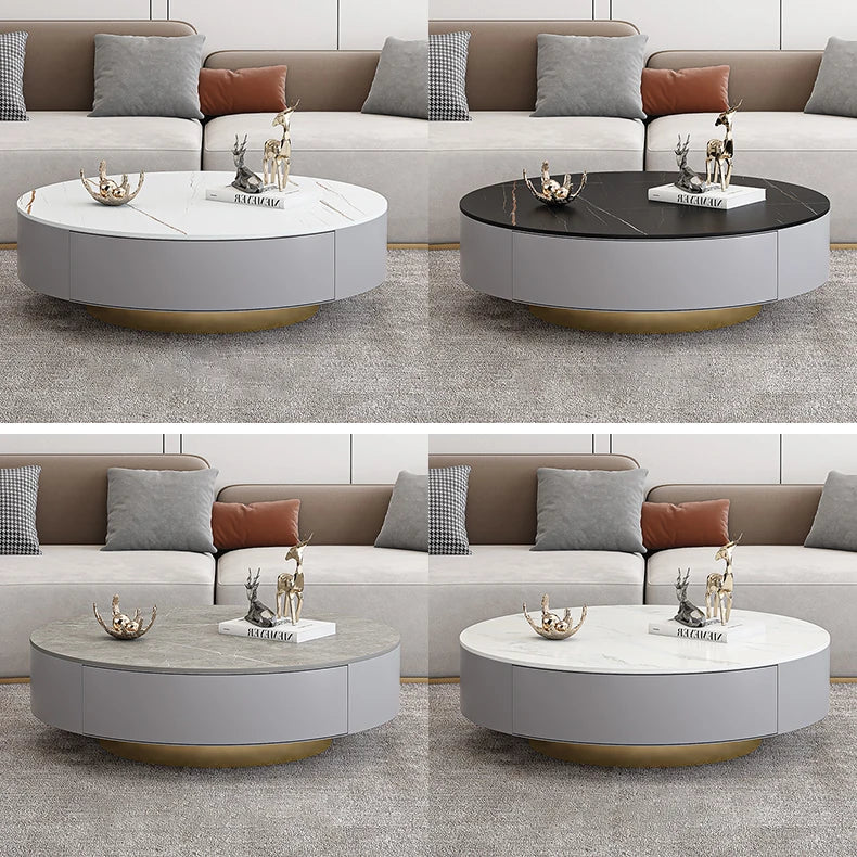 高級感あふれるセラミックセンターテーブル—モダンなリビングに最適なデザイン fmsf-2029