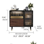 高級感溢れる多層板ステンレスキャビネット|ガラス?銅の優雅デザイン fmsjj-4198