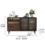 高級感溢れる多層板ステンレスキャビネット|ガラス?銅の優雅デザイン fmsjj-4198