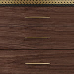 ステンレス&銅配合スタイリッシュキャビネット:高級感あふれる収納家具 fmsjj-4199