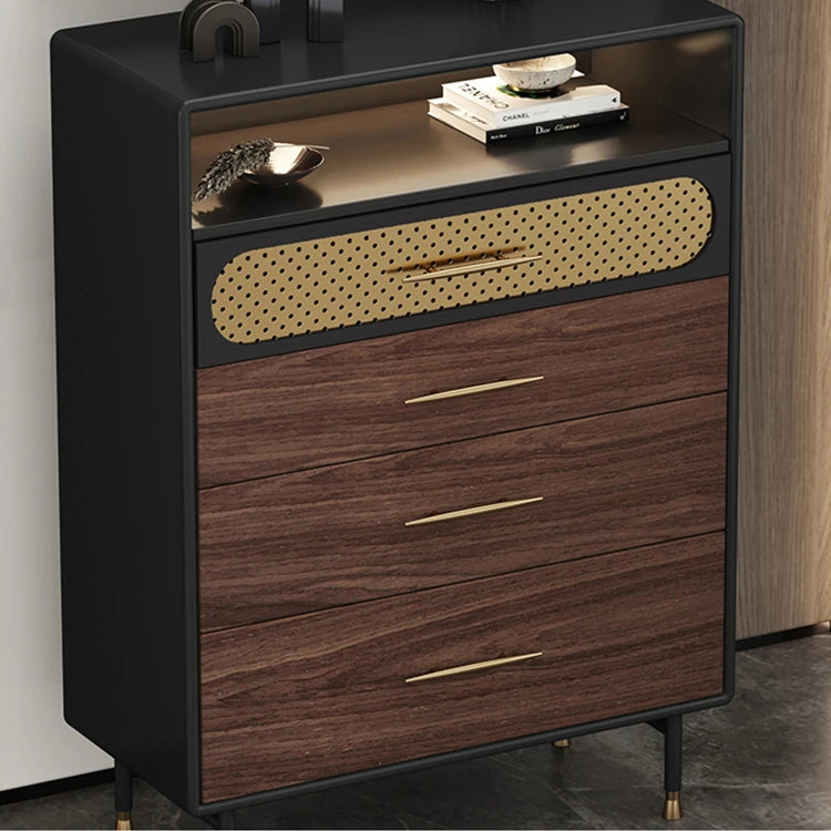 ステンレス&銅配合スタイリッシュキャビネット:高級感あふれる収納家具 fmsjj-4199