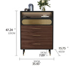 ステンレス&銅配合スタイリッシュキャビネット:高級感あふれる収納家具 fmsjj-4199