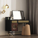 豪華な多層メイクアップテーブル ステンレスガラス仕上げ - あなたのビューティースペースにぴったりなエレガントなデザイン fmsjj-4202