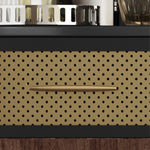 豪華な多層メイクアップテーブル ステンレスガラス仕上げ - あなたのビューティースペースにぴったりなエレガントなデザイン fmsjj-4202