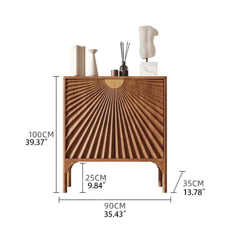チェリー材とステンレスの洗練されたデザインキャビネット – おしゃれなインテリアに最適! fmsjj-4209
