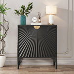 チェリー材とステンレスの洗練されたデザインキャビネット – おしゃれなインテリアに最適! fmsjj-4209