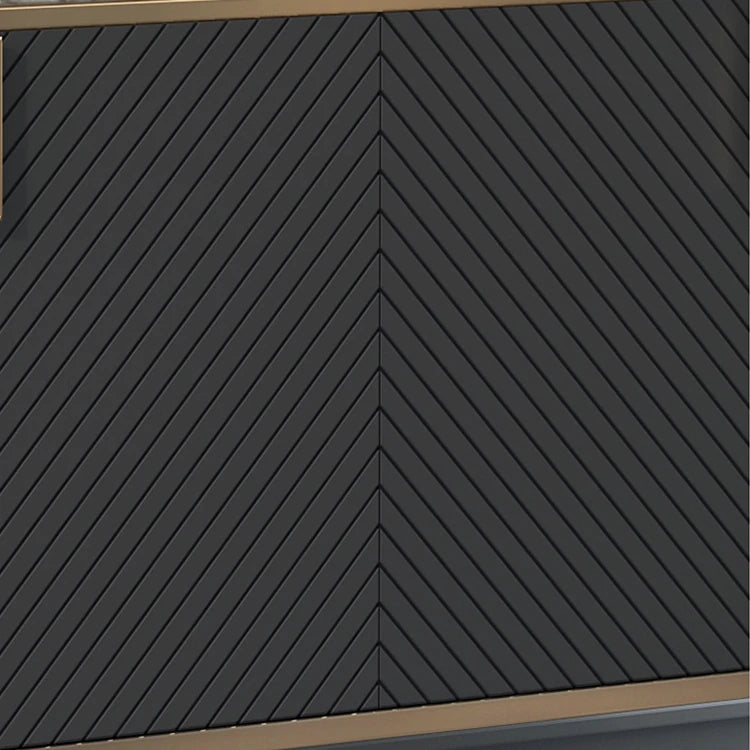 モダンな大理石とステンレスのキャビネット|高級感あふれるインテリア収納 fmsjj-4210