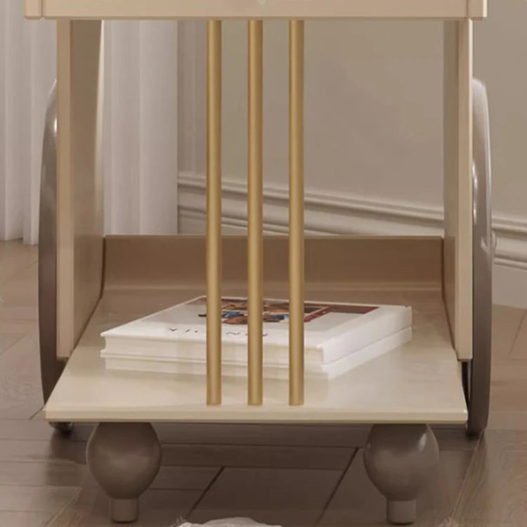 モダンデザインのチェリー材&銅製センターテーブル - 洗練されたリビング空間にピッタリ fmsjj-4212