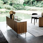 ラグジュアリーな大理石&ステンレスキャビネット ─ モダンなデザインで魅力的なリビングに! fmsjj-4216