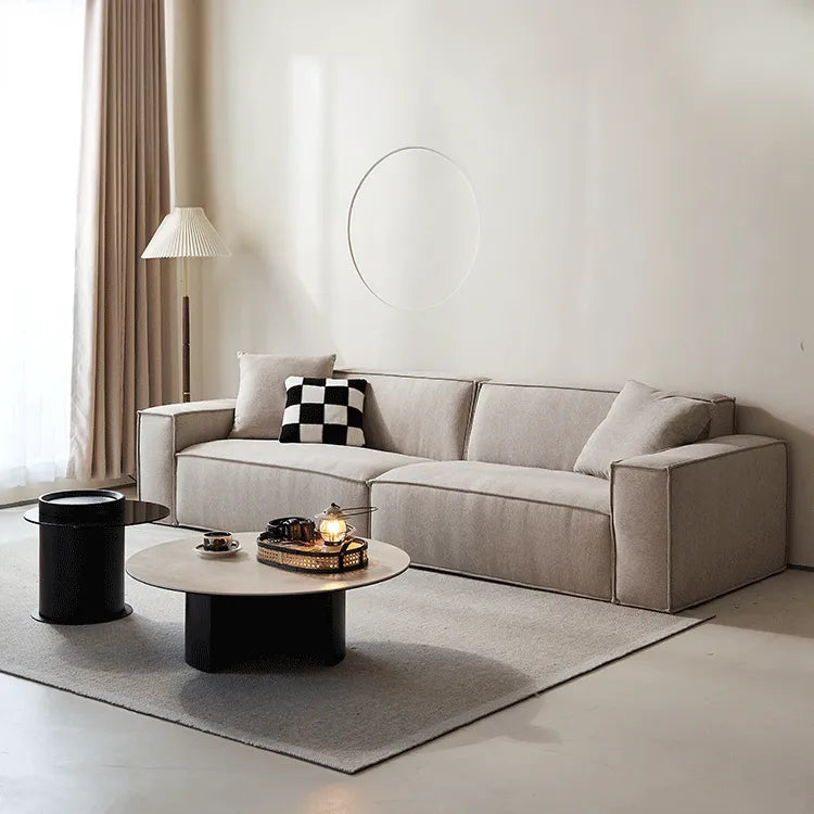 ラグジュアリーなリビングに最適!セラミックガラス製センターテーブル【高品質?スタイリッシュ】 fmus-4077