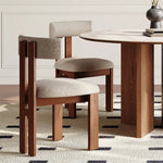 スタイリッシュなデザイン!アッシュ材と合皮のモダンチェア fmus-4079