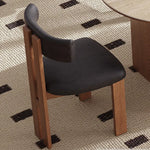 スタイリッシュなデザイン!アッシュ材と合皮のモダンチェア fmus-4079