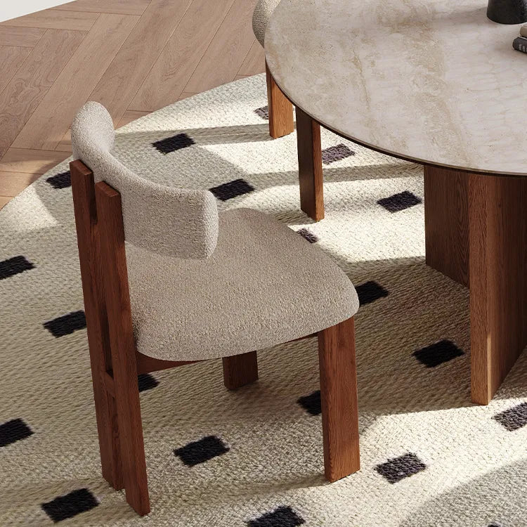 スタイリッシュなデザイン!アッシュ材と合皮のモダンチェア fmus-4079