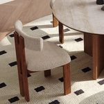 スタイリッシュなデザイン!アッシュ材と合皮のモダンチェア fmus-4079