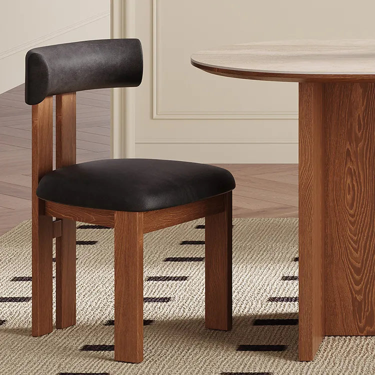 スタイリッシュなデザイン!アッシュ材と合皮のモダンチェア fmus-4079