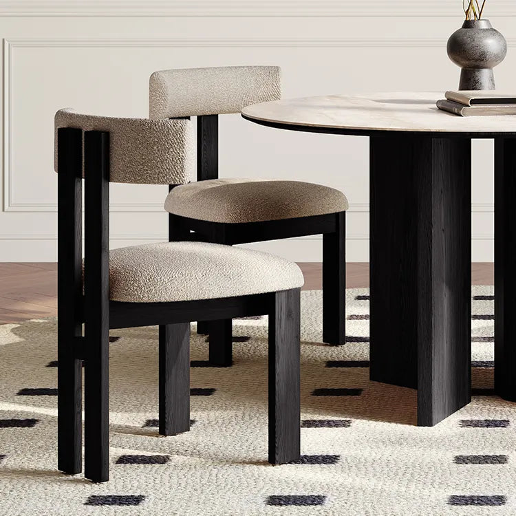 スタイリッシュなデザイン!アッシュ材と合皮のモダンチェア fmus-4079