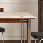 スタイリッシュなセラミック多層板ステンレステーブル:モダンなデザインで洗練された空間を演出 fmus-4087