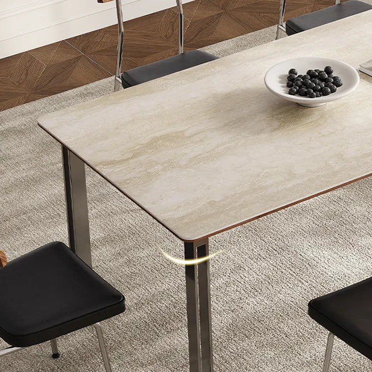 スタイリッシュなセラミック多層板ステンレステーブル:モダンなデザインで洗練された空間を演出 fmus-4087