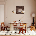 ラタン&オークチェア:エレガントなデザインで魅せるインテリアアップグレード fmus-4093