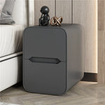 モダンなデザインのナイトテーブル | パイン材とPUレザー製 | シンプル収納で使いやすい! fmxjs-5340