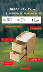 モダンナイトテーブル - パイン材セラミック天板 & PUレザー仕上げ、シンプルでスタイリッシュ、引き出し付き収納、ゴールド脚デザイン fmxjs-5341