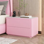 モダンナイトテーブル - パイン材・セラミック・PUレザー製、シンプルでスタイリッシュな収納家具 fmxjs-5344