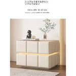 モダンナイトテーブル - パイン材×PUレザー製、スタイリッシュなデザインでお部屋をお洒落に演出! fmxjs-5345