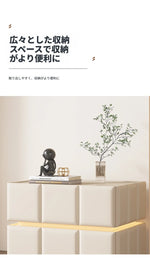 モダンナイトテーブル - パイン材×PUレザー製、スタイリッシュなデザインでお部屋をお洒落に演出! fmxjs-5345