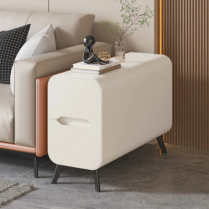 パイン材使用のモダンセンターテーブル|PUレザー仕上げのスタイリッシュなデザイン fmxjs-5347