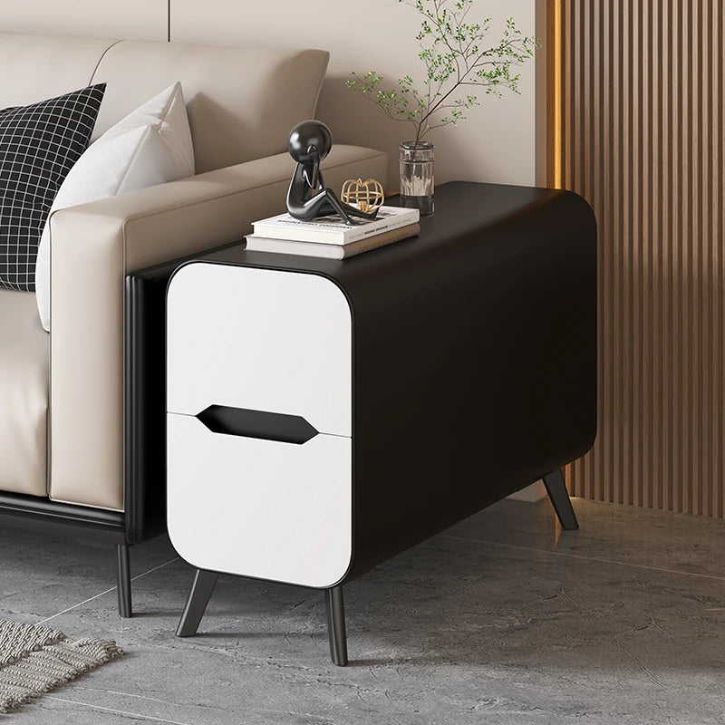 パイン材使用のモダンセンターテーブル|PUレザー仕上げのスタイリッシュなデザイン fmxjs-5347