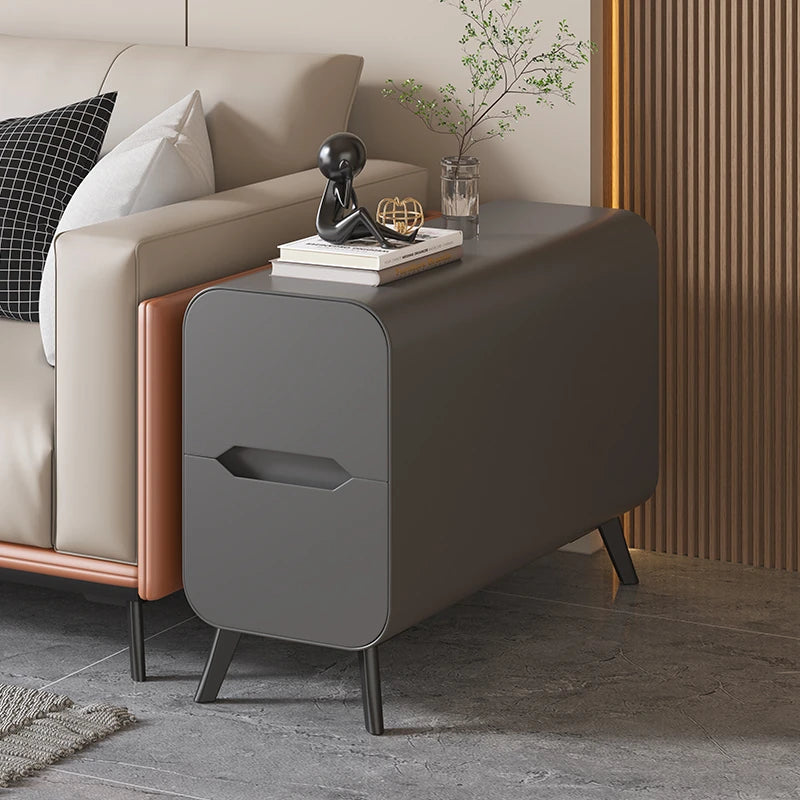 パイン材使用のモダンセンターテーブル|PUレザー仕上げのスタイリッシュなデザイン fmxjs-5347