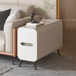 パイン材使用のモダンセンターテーブル|PUレザー仕上げのスタイリッシュなデザイン fmxjs-5347