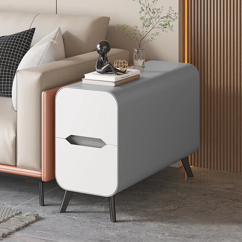 パイン材使用のモダンセンターテーブル|PUレザー仕上げのスタイリッシュなデザイン fmxjs-5347