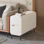 パイン材使用のモダンセンターテーブル|PUレザー仕上げのスタイリッシュなデザイン fmxjs-5347