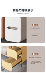 パイン材使用のモダンセンターテーブル|PUレザー仕上げのスタイリッシュなデザイン fmxjs-5347