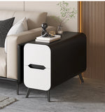 パイン材使用のモダンセンターテーブル|PUレザー仕上げのスタイリッシュなデザイン fmxjs-5347