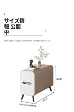 パイン材使用のモダンセンターテーブル|PUレザー仕上げのスタイリッシュなデザイン fmxjs-5347