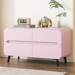 スタイリッシュなパイン材のPUレザー製キャビネット - モダンインテリアにぴったりな収納家具 fmxjs-5349