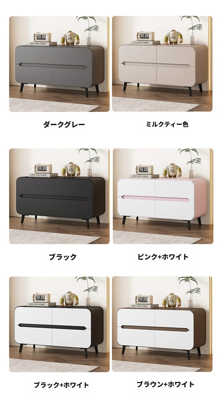 スタイリッシュなパイン材のPUレザー製キャビネット - モダンインテリアにぴったりな収納家具 fmxjs-5349