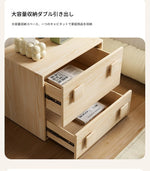 シンプルでスタイリッシュなパイン材キャビネット - おしゃれな収納スペースを実現! fmxjs-5350