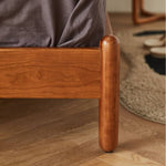 アッシュ材&パイン使用 高級PUレザーベッド - 贅沢な眠りを提供するベッド fmy-1135