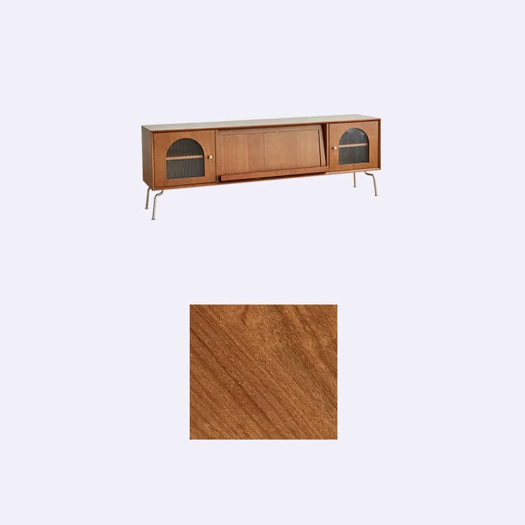 高品質テレビ台 - 多層板&強化ガラス&ステンレス製のモダンデザイン fmy-1137