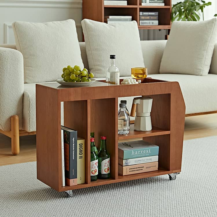 モダンデザインの透明ガラスセンターテーブル|スタイリッシュ&エレガント fmy-1141