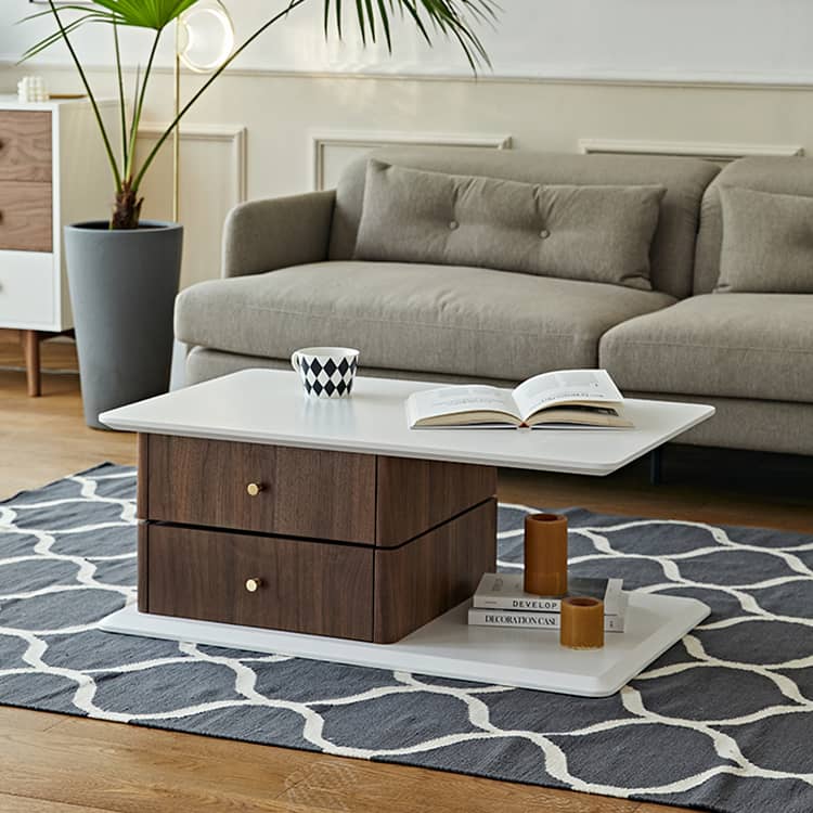 おしゃれなリビングにぴったり!センターテーブル モダンデザイン 高級感あふれる木材製 fmy-1170