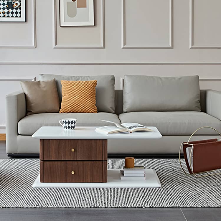 おしゃれなリビングにぴったり!センターテーブル モダンデザイン 高級感あふれる木材製 fmy-1170