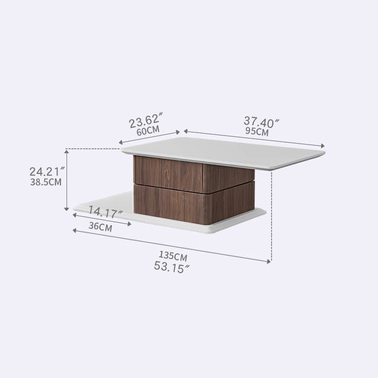 おしゃれなリビングにぴったり!センターテーブル モダンデザイン 高級感あふれる木材製 fmy-1170
